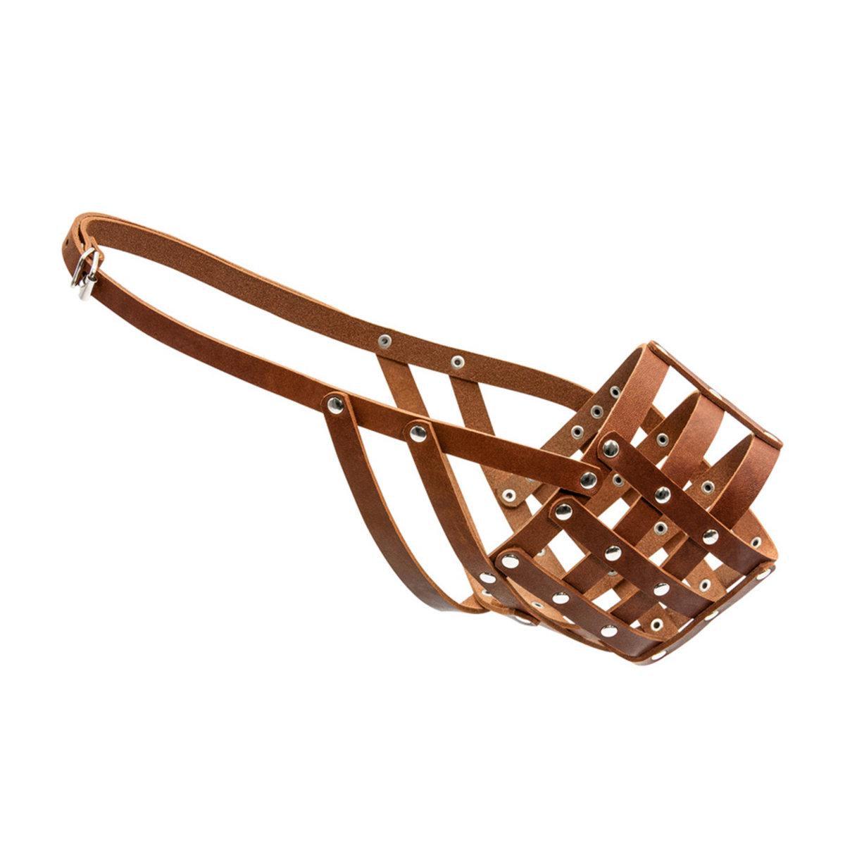 Намордник для собак м'який Collar №5 кавказька вівчарка/московська сторожова/ньюфаундленд Коричневий (06326 Col)