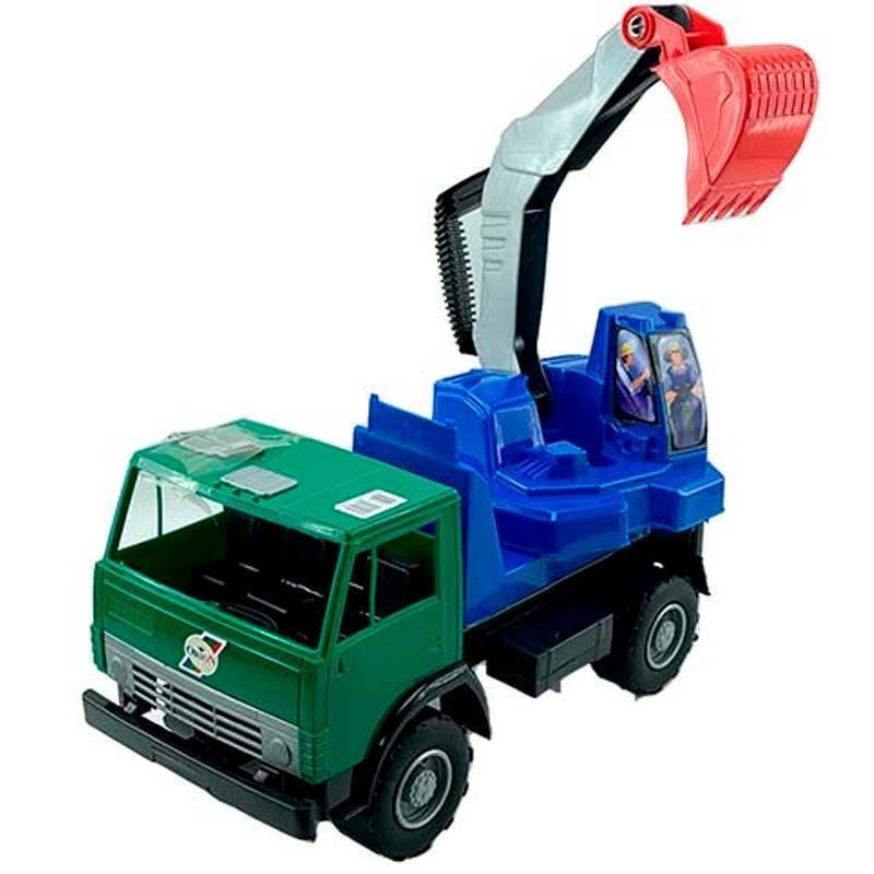 Машинка Орион Камаз/экскаватор Х2 40 см 495 Green/Blue (2697540261)