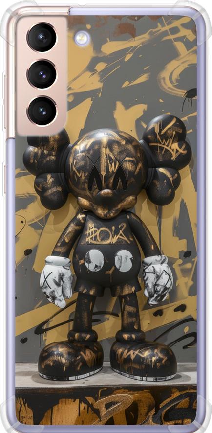 Чехол на Samsung Galaxy S21 Bronze kaws (6097sp-2114-42517)