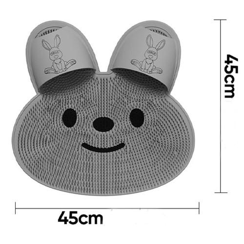 Масажний килимок для душу Зайчик протиковзкий 45 см Сірий (s_01407_n) - фото 6 Масажний килимок для душу Зайчик протиковзкий 45 см Сірий (s_01407_n) - фото 6