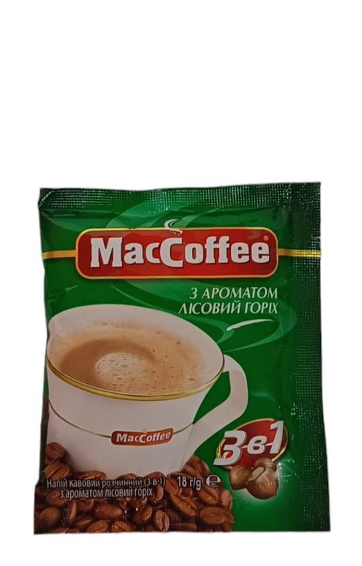 Кофейный напиток MacCoffee 3в1 Лесной орех 20 шт. (553)