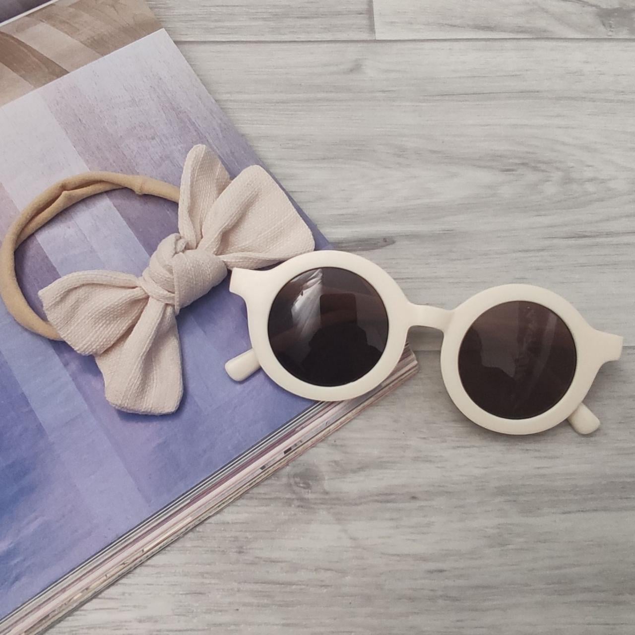 Комплект очки с повязкой до 7 лет Молочный (865840)