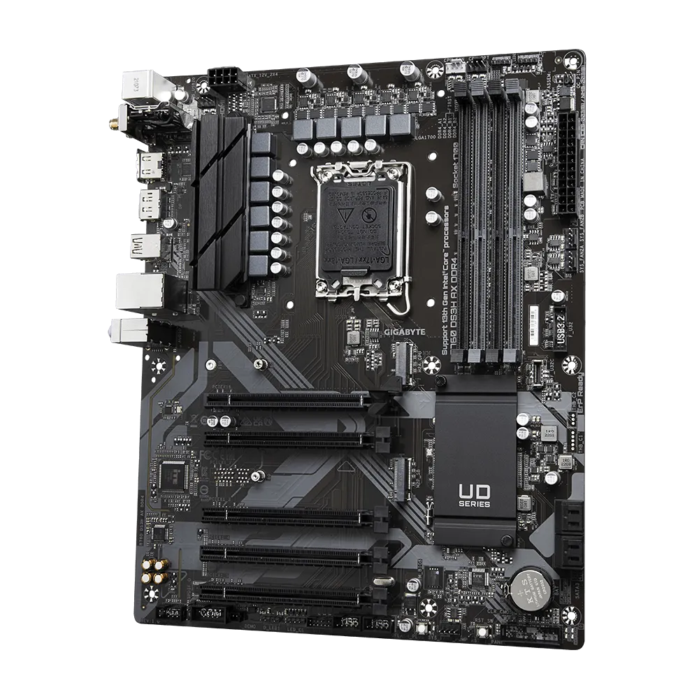 Материнська плата Gigabyte B760 DS3H AX DDR4 LGA1700 B760 Wi-Fi 6 4xDDR4 ATX (570726)