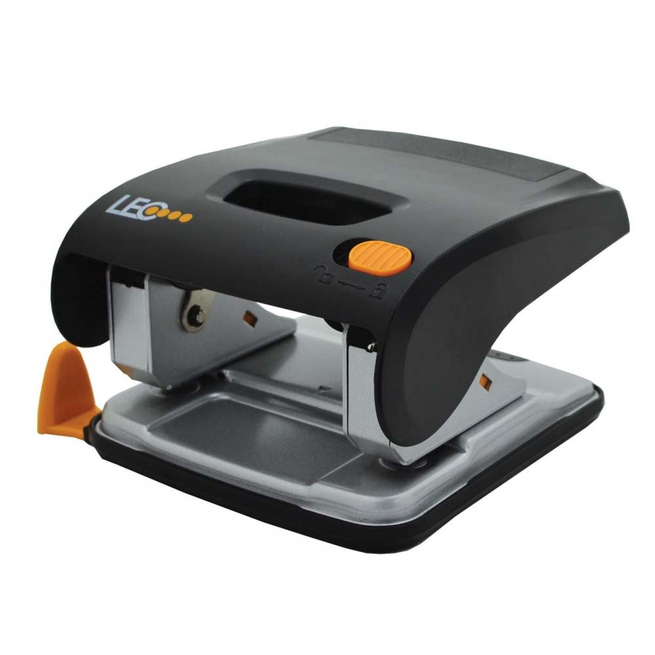 Дырокол Leo L1416 30 листов эргономичный Черный (240106)