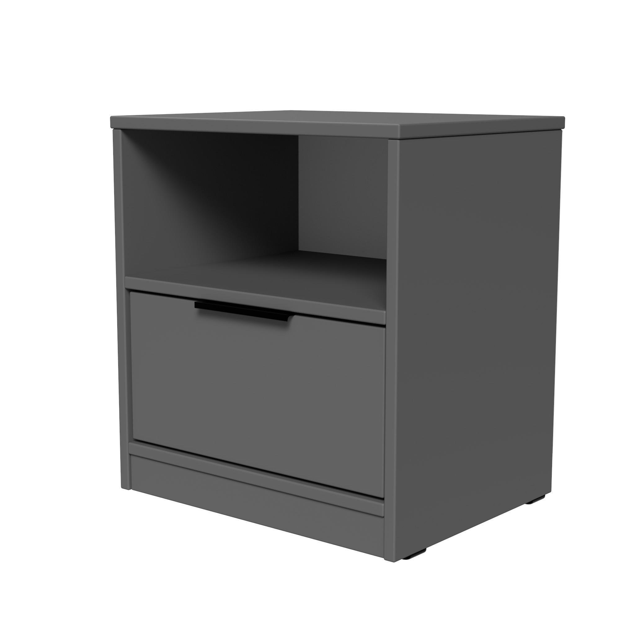 Тумба прикроватная ТП4 SENAM 490х450х350 мм ДСП Серый Графит - фото 3