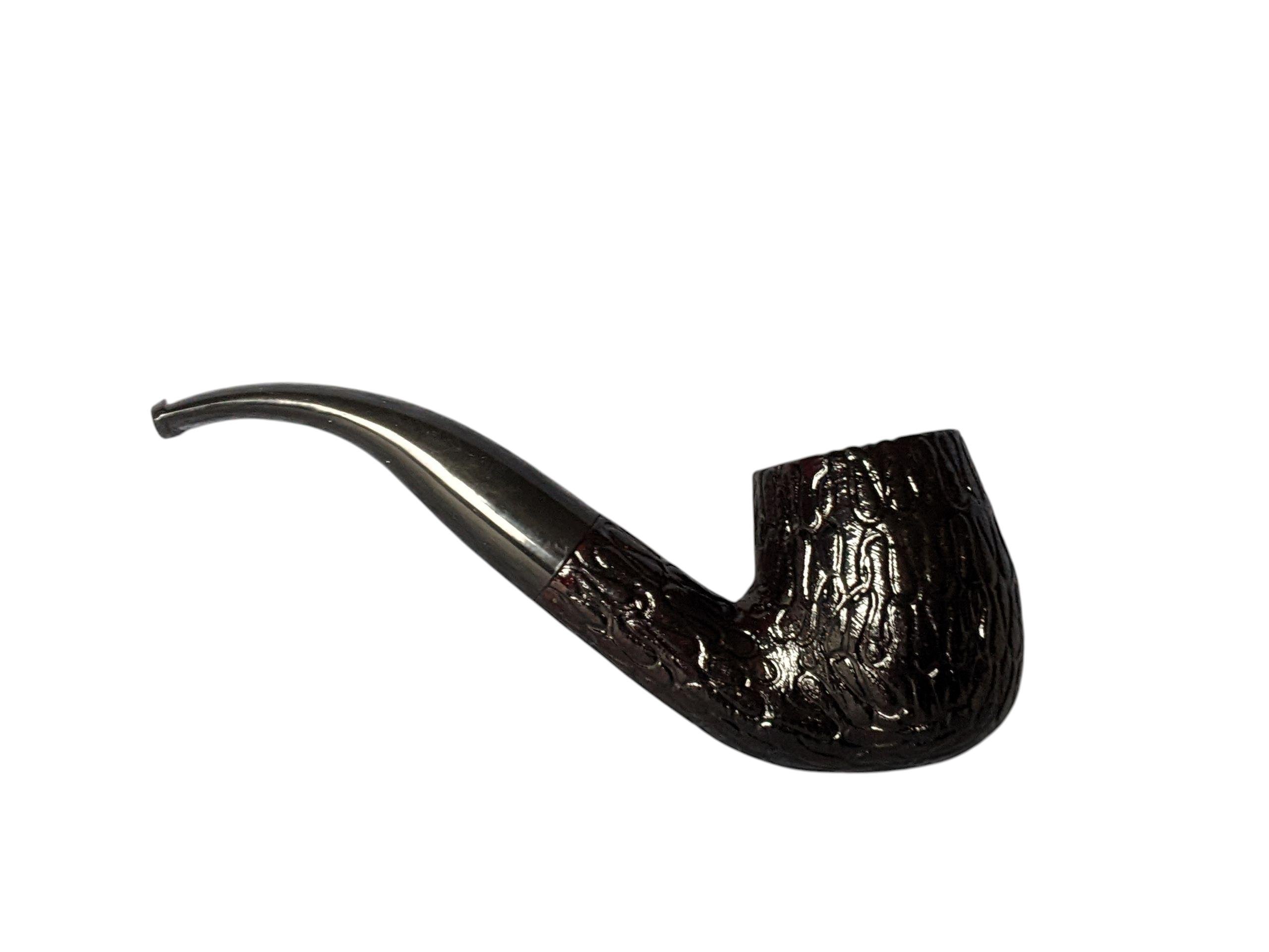 Курительная трубка Golden Gate Apple bent бук рифленая (101) - фото 2