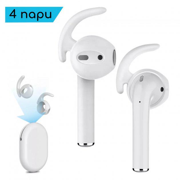 Силіконові завушини New Bee E7 White для AirPods EarPods Earbuds 4 пари (11337812) - фото 5