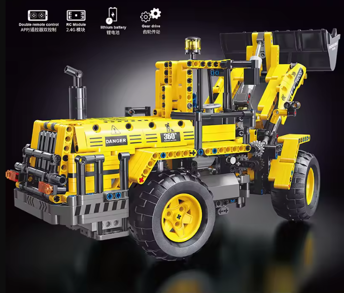 Конструктор детский Бульдозер на дистанционном управлении 1608 дет. - фото 7 Конструктор детский Бульдозер на дистанционном управлении 1608 дет. - фото 7