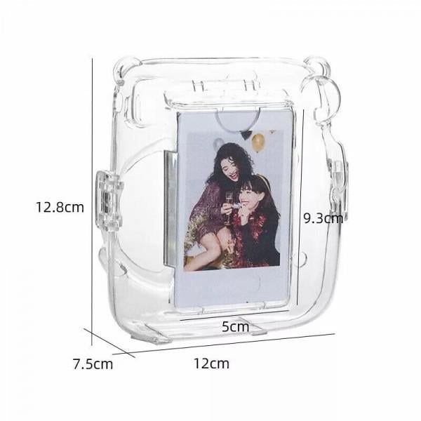 Чехол Fujifilm Instax Mini 11 Case Transparent c наклейками Черный - фото 2