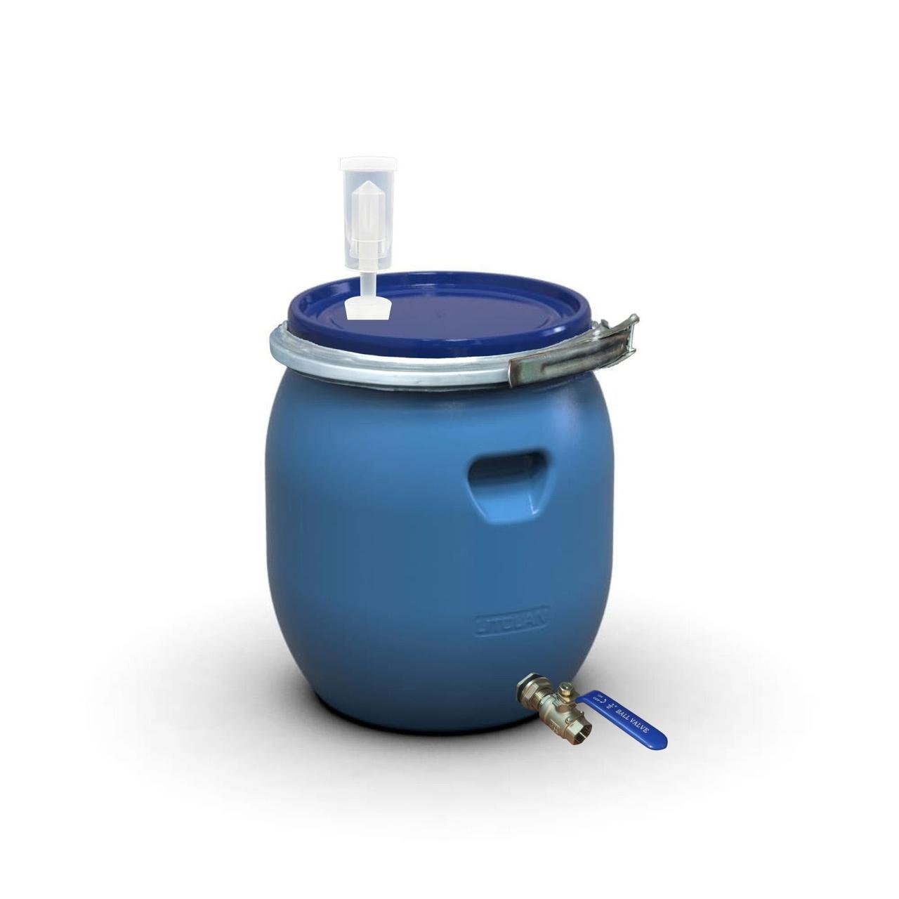 Бочка для брожения Litolan с гидрозатвором U металлическим хомутом и краном 1/2" из нержавеющей стали AISI 304 45 л (296484) - фото 1 Бочка для брожения Litolan с гидрозатвором U металлическим хомутом и краном 1/2" из нержавеющей стали AISI 304 45 л (296484) - фото 1