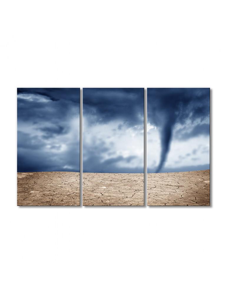 Картина модульная Смерч в пустыне 3 модуля 50x75 см