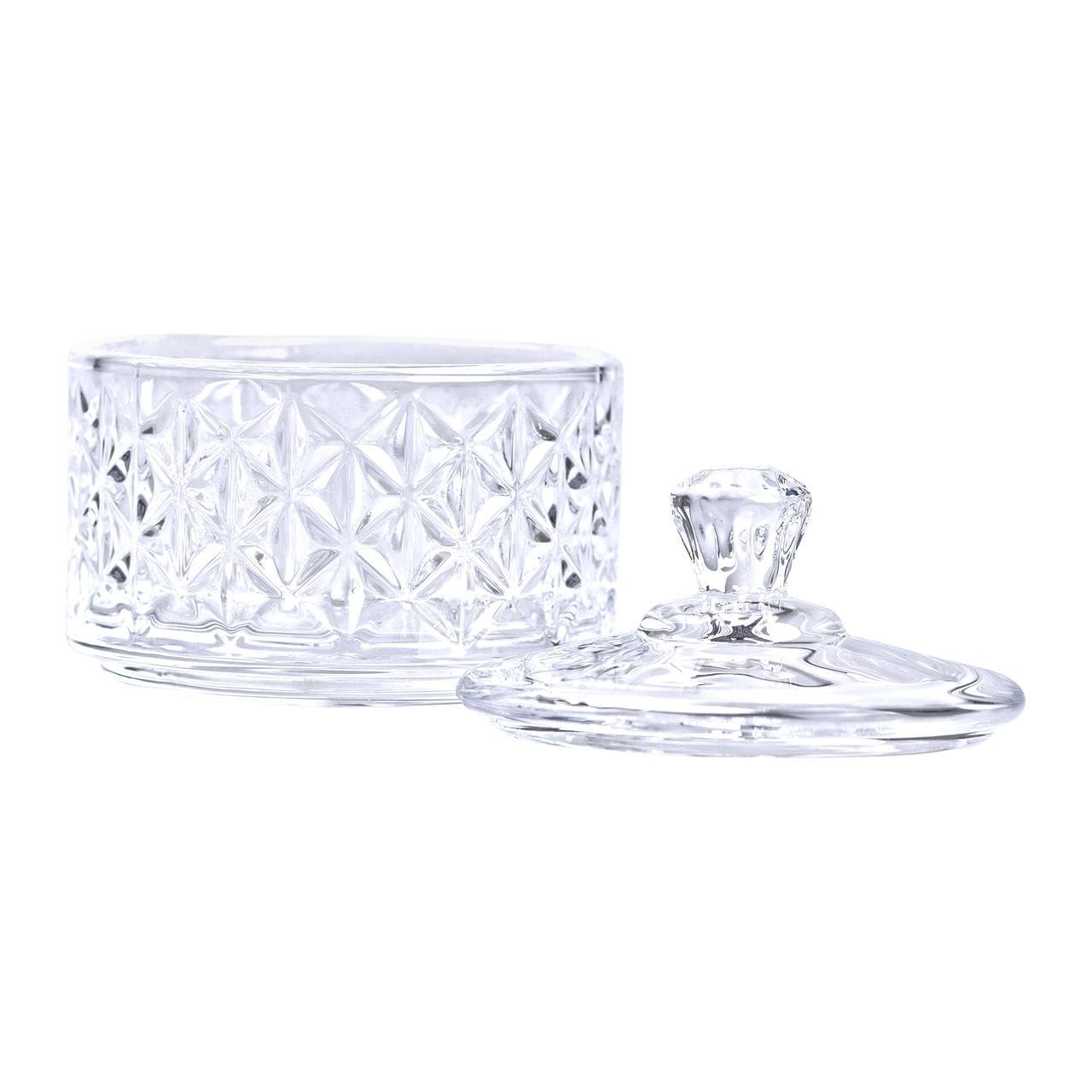 Цукерниця скляна з кришкою 6,5 см (5976)