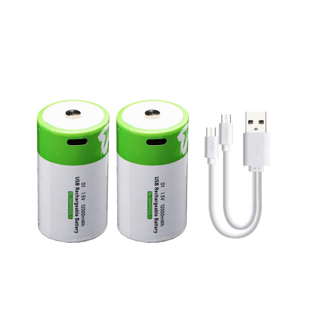 Комплект акумуляторів Smartools D R20 373 з роз'ємом Type-C 12000 mwh 15 В 2 шт. - фото 5