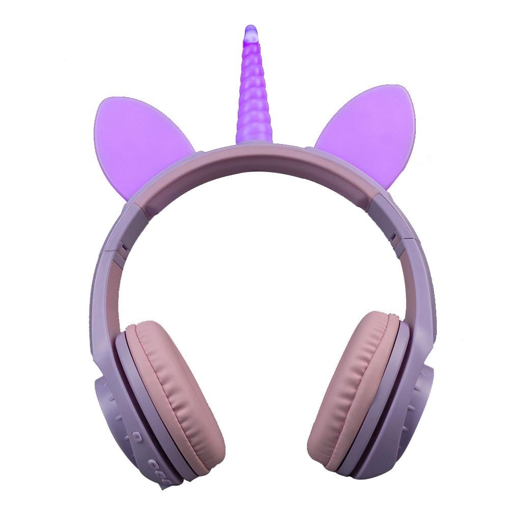 Наушники LINX LX-LW200 Bluetooth Cat Ear Unicorn Design с ушками LED Сиреневый (SUN6114) Наушники LINX LX-LW200 Bluetooth Cat Ear Unicorn Design с ушками LED Сиреневый (SUN6114)