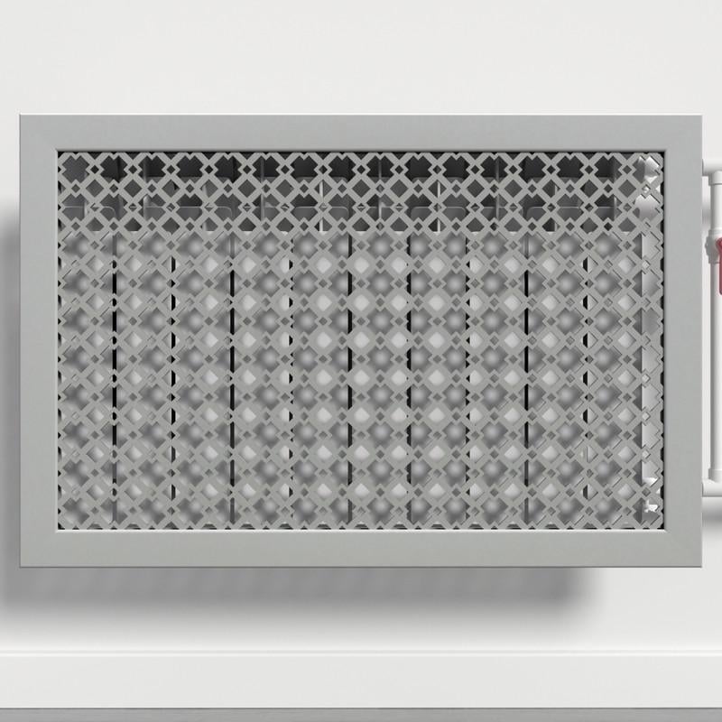 Решетка-экран на батарею SMARTWOOD 900 Серый Бетон (R20773109)