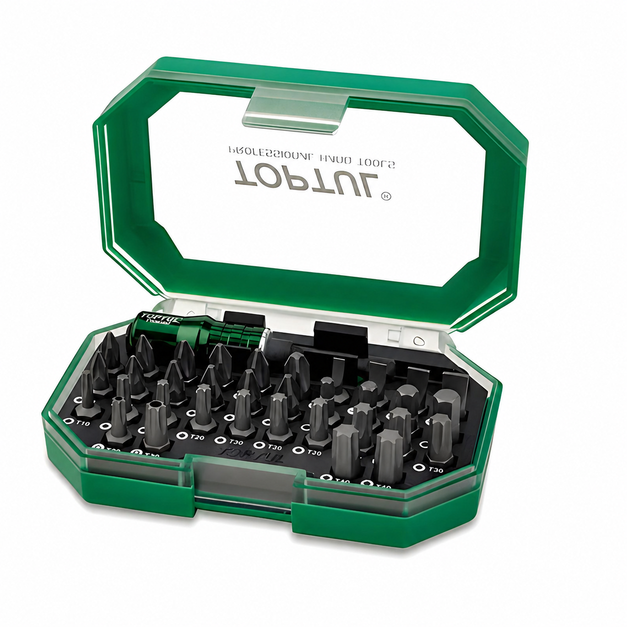 Набор бит Toptul GACW3502 1/4" с держателем 35 ед. Зеленый (147-112-GACW3502)