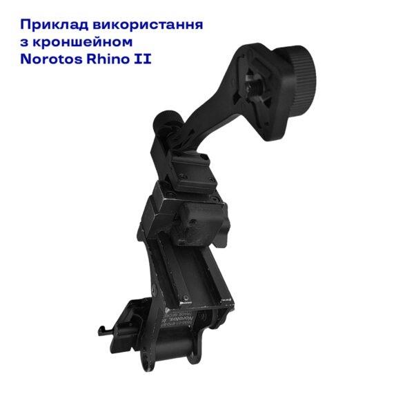 Адаптер NVG J-arm Helmet Mount для монокуляра нічного бачення PVS-14 з контактною групою Black (18252819) - фото 5