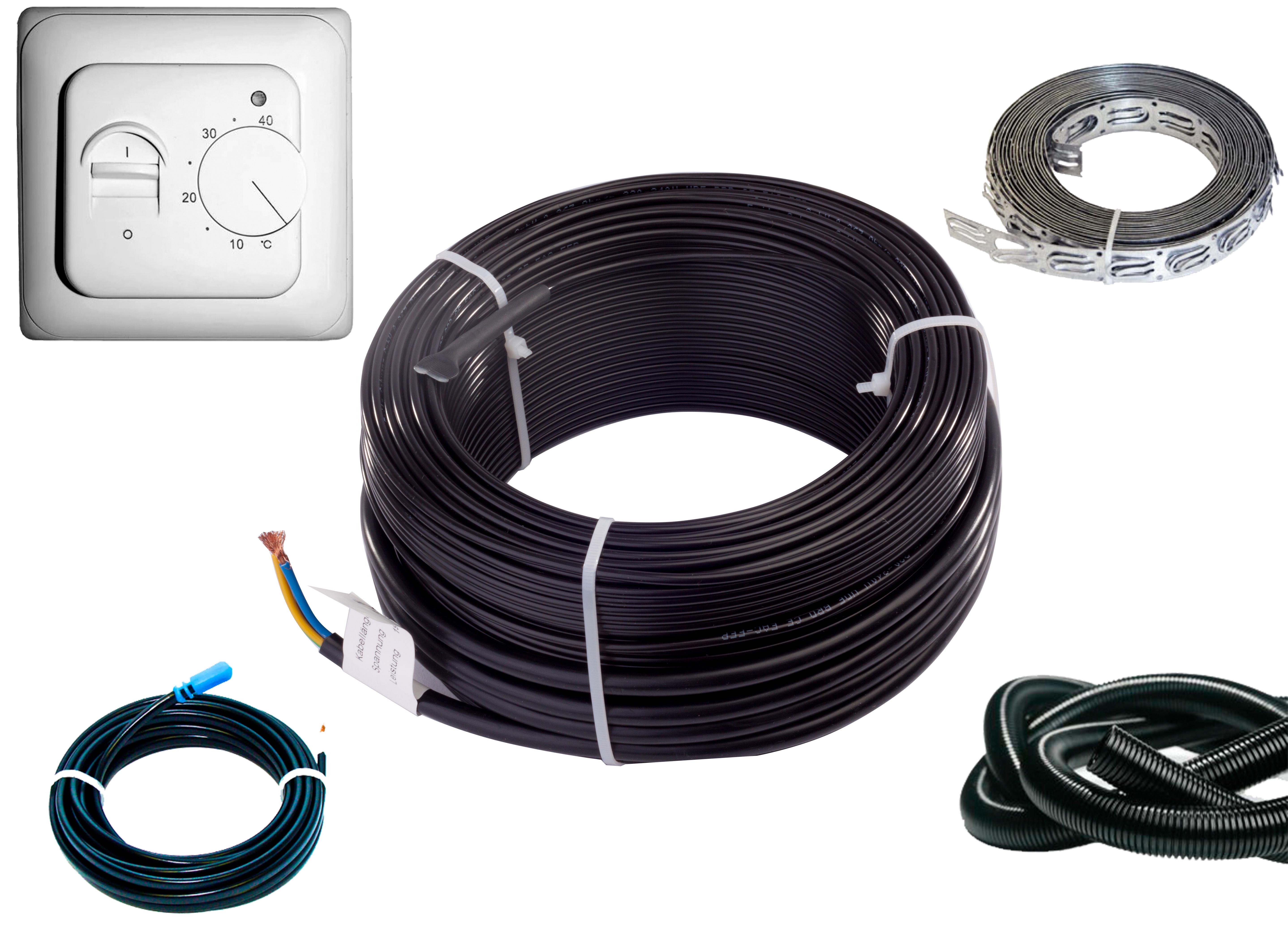 Нагревательный кабель Schwarz 13,5 м 1,1-2,0 кв.м (FE/K20-270)