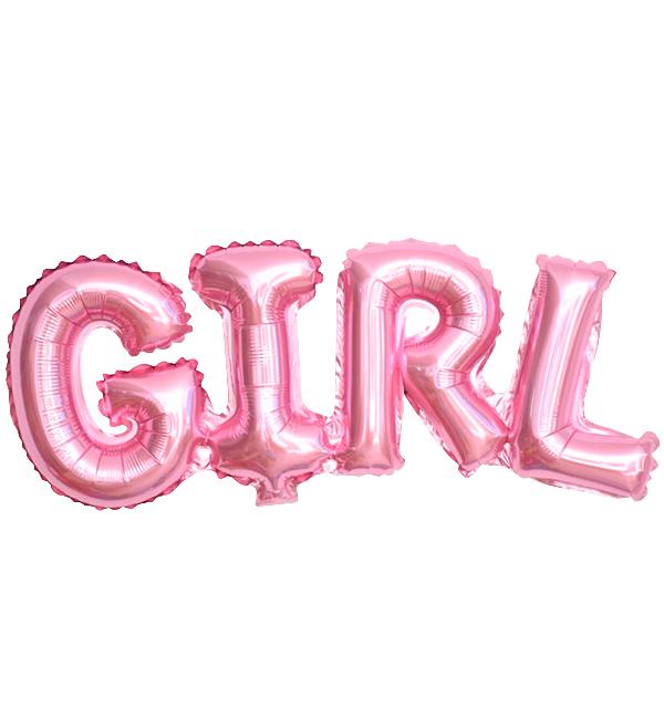 Воздушные шары Girl 74x32 см Розовый металлик (514262) Воздушные шары Girl 74x32 см Розовый металлик (514262)