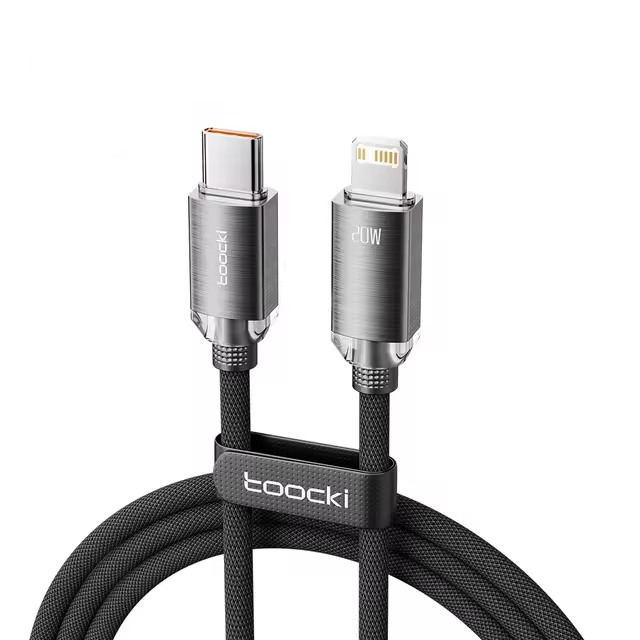 Кабель Toocki 20W/5A Type C-Lighting 1 м Сірий (TQ-X31C1CL1GREY20)