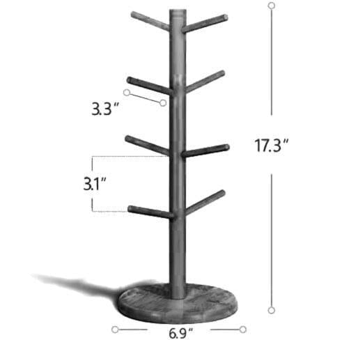 Стійка для чашок з дерева Ларут Бланже (СДК-006001) - фото 2 Стійка для чашок з дерева Ларут Бланже (СДК-006001) - фото 2
