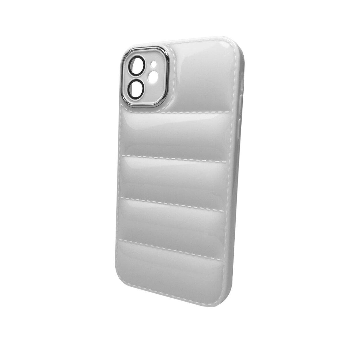 Протиударний чохол для Apple iPhone 12 Down Jacket Frame / White - фото 1