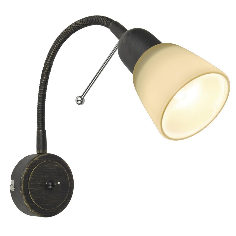 Настінний світильник Arte Lamp Lettura Бронзовий (A7009AP-1BR)