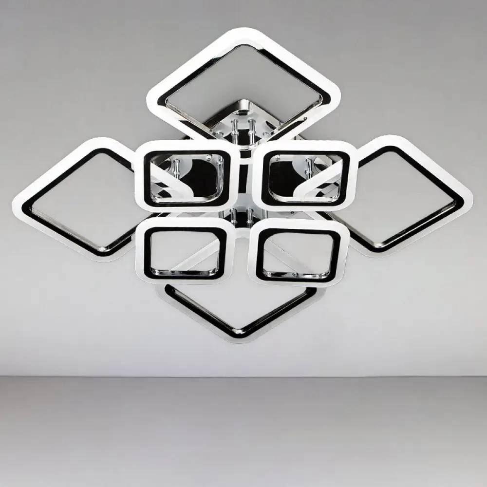 Люстра светодиодная Svet SY-5331/4+4 CR DIMMER 192W Хром