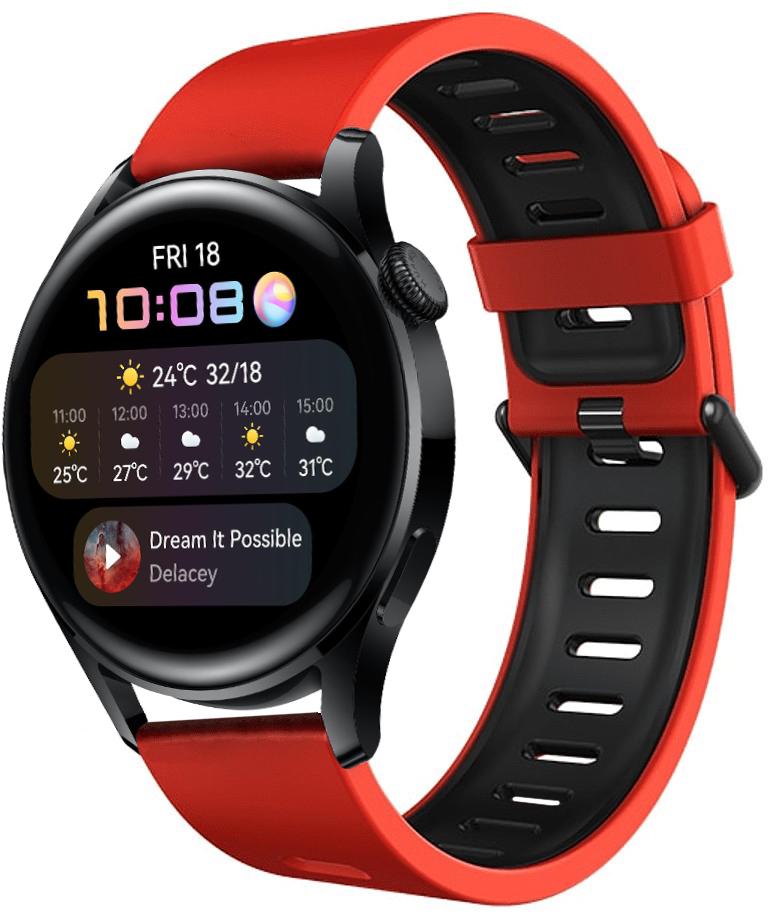 Ремінець Traf для Huawei Watch 3 Orange/Black (22546) - фото 1 Ремінець Traf для Huawei Watch 3 Orange/Black (22546) - фото 1