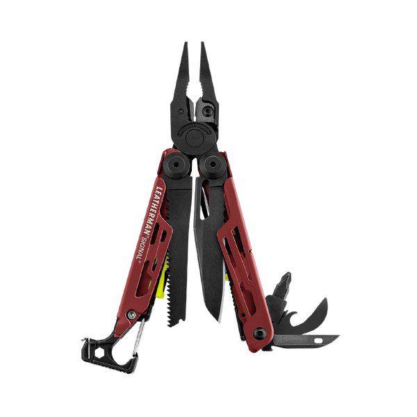 Мультитул Leatherman Signal Crimson, синтетический чехол, картонная коробка