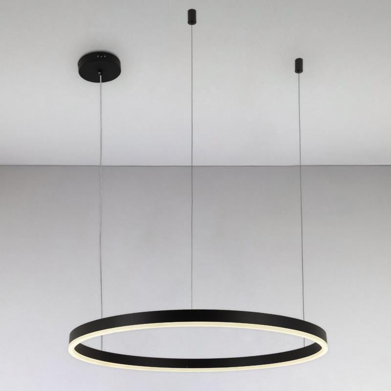 Люстра Light House LS-17119-1 600 mm подвесная LED кольцо Черный (16391)