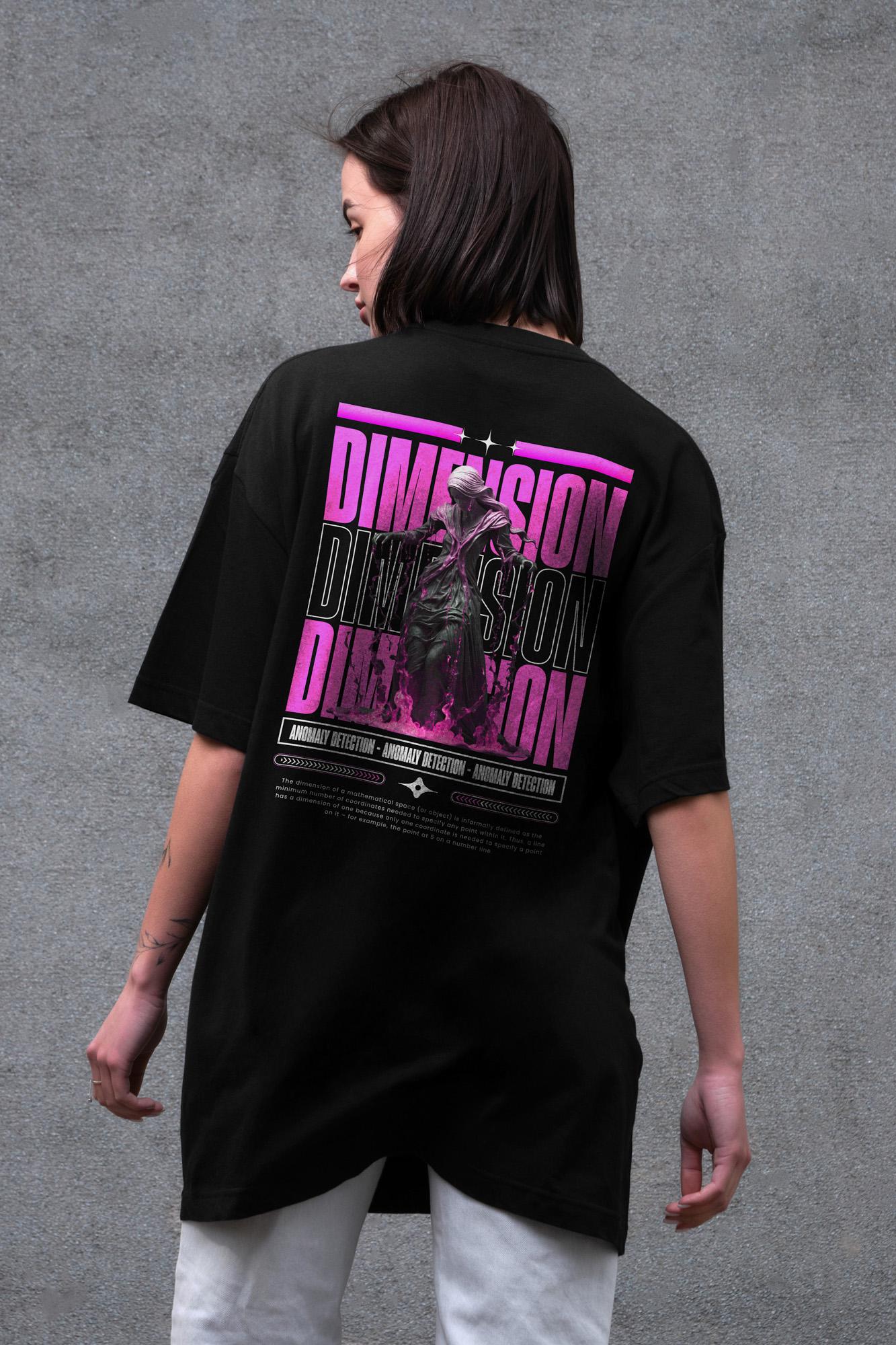 Футболка жіноча Without з принтом Dimension оверсайз S/M Black (S8049463)