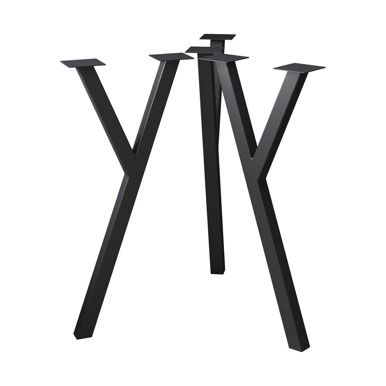 Комплект ніжок для столу з металу Loft 730 мм 3 шт. Чорний (1115) - фото 1 Комплект ніжок для столу з металу Loft 730 мм 3 шт. Чорний (1115) - фото 1