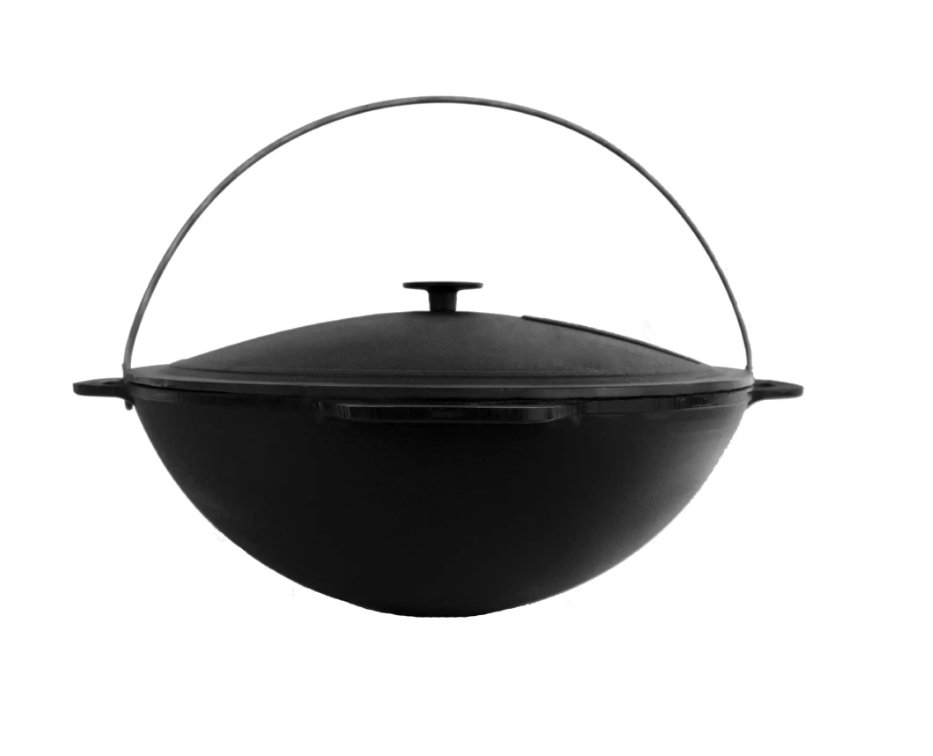 Казан азиатский Brizoll на 6 л чугунный с крышкой Черный (22-13-KA06-1) - фото 2 Казан азиатский Brizoll на 6 л чугунный с крышкой Черный (22-13-KA06-1) - фото 2
