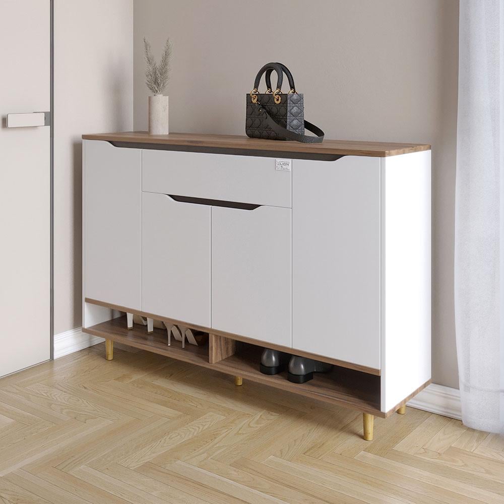 Тумба для обуви в прихожую Lion Салливан Тумба-2 Нимфея Альба (000-000-2280)