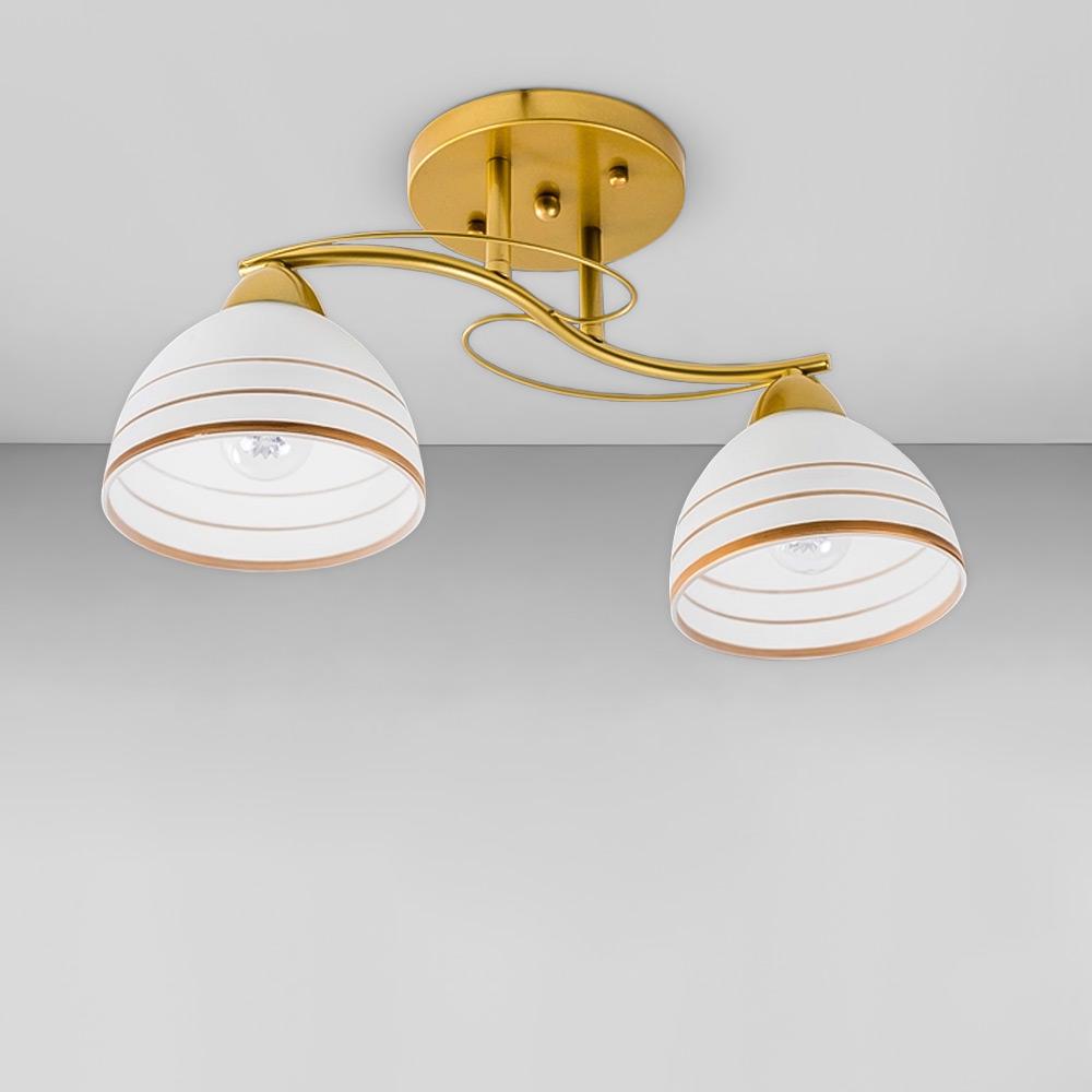 Люстра потолочная Lighthouse SRS-19432/2 Белый/Золотой