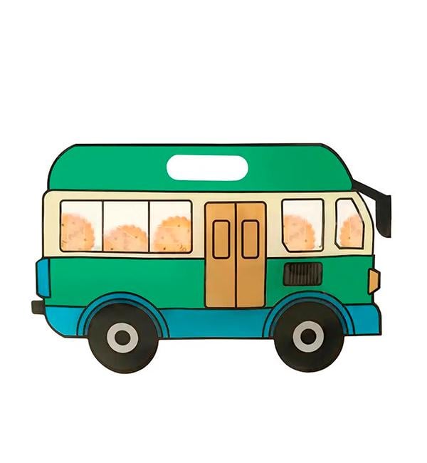 Пакет подарочный для конфет Зеленый автобус 29x18,5 см (10137) Пакет подарочный для конфет Зеленый автобус 29x18,5 см (10137)