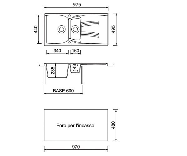 Мойка для кухни Adamant New Line Plus (avena-06) 98х50х23,5 см - фото 3 Мойка для кухни Adamant New Line Plus (avena-06) 98х50х23,5 см - фото 3