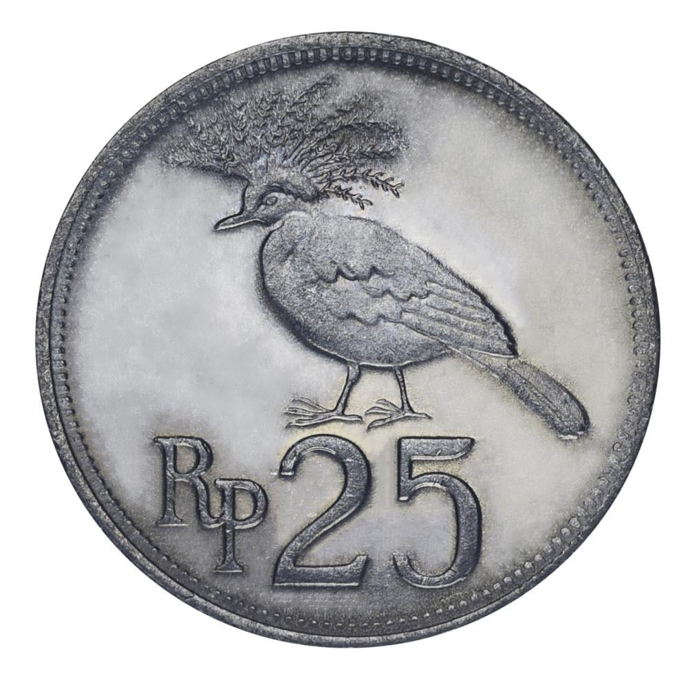 Колекційна монета Індонезія 25 рупій 1971 UNC Птах (KM#34)
