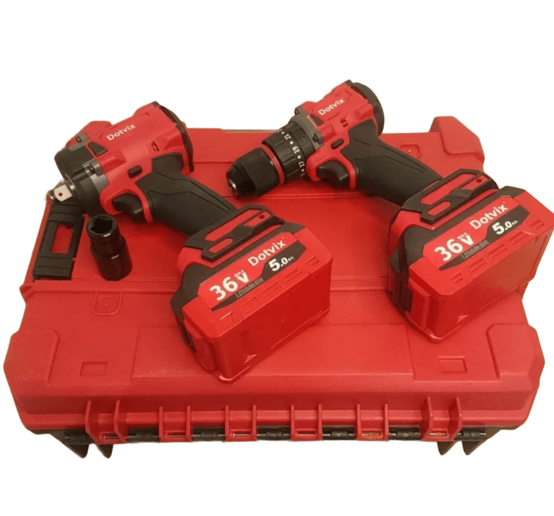 Набір Dotvix 2в1 ударний шуруповерт і гайковерт безщітковий 36V (2136V)