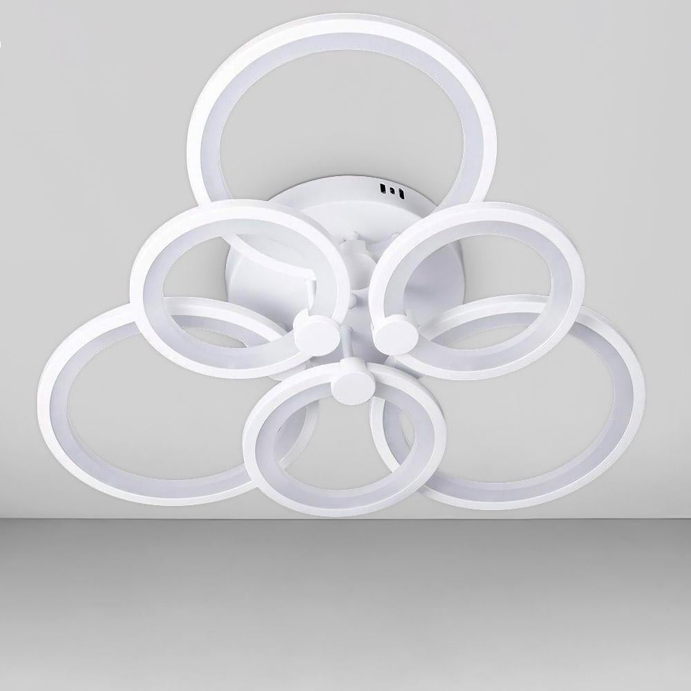 Люстра потолочная светодиодная Light House SL-18184/3/3B WT 168W Dimmer 3000-6000К 130х600х550 мм Белый