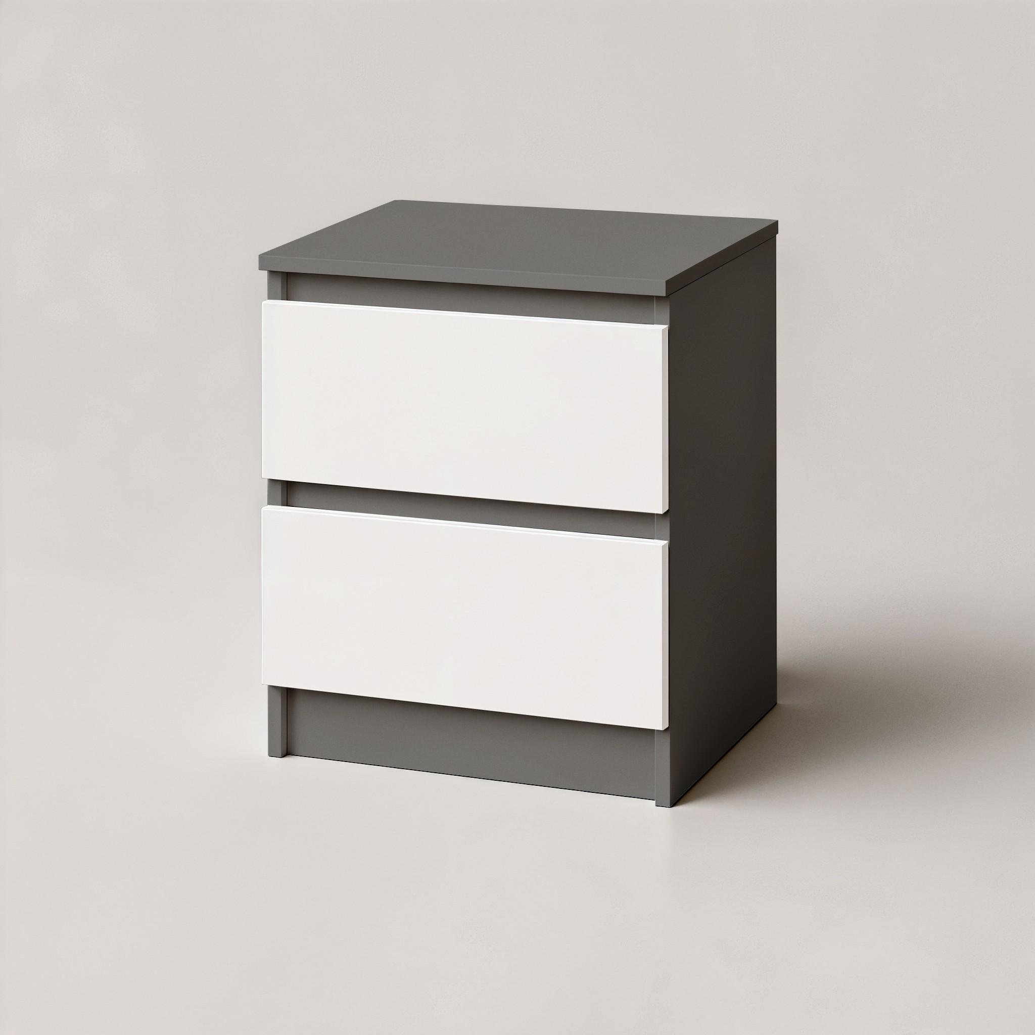 Тумба прикроватная FT-225 400х530х400 мм Антрацит/Белый - фото 2