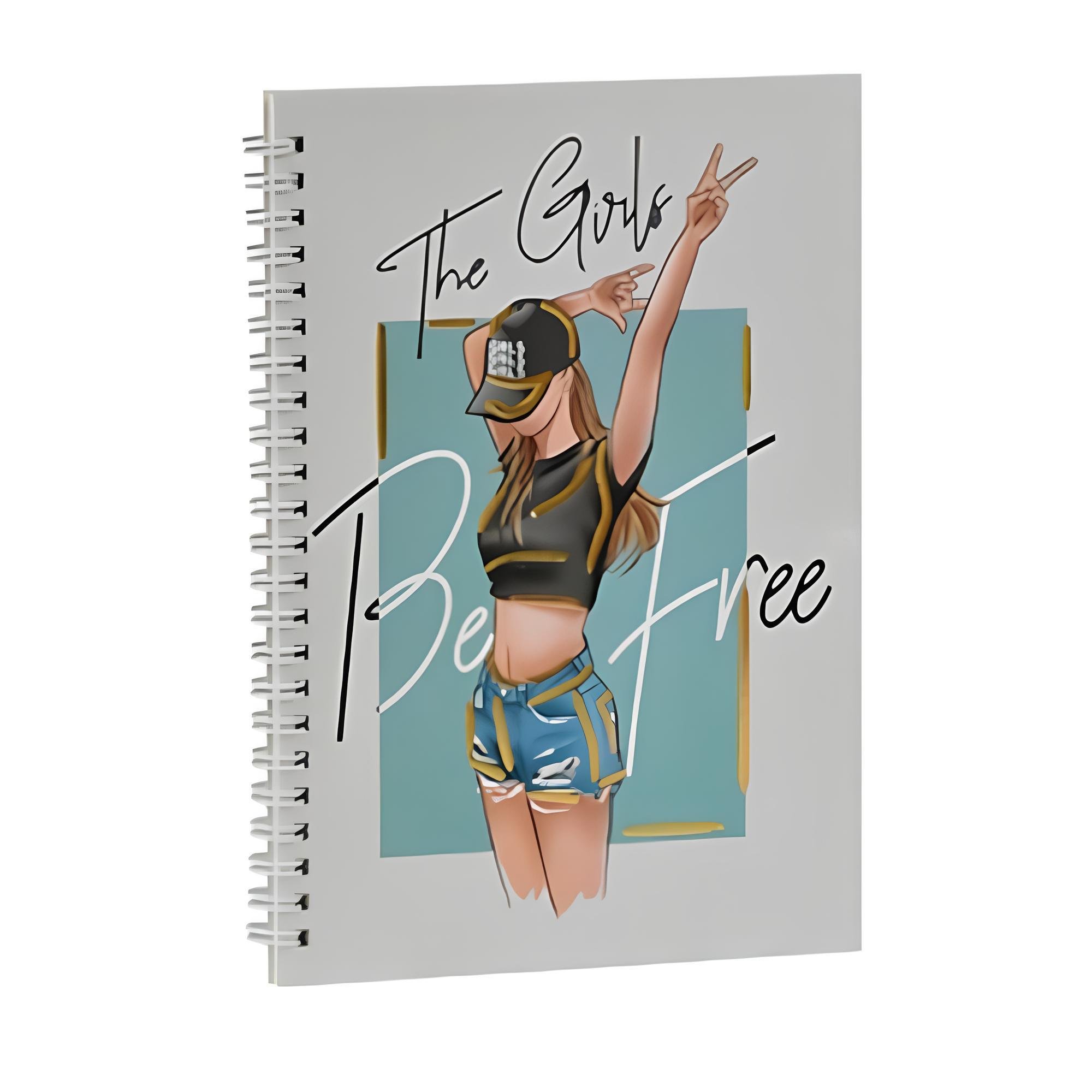 Блокнот на спирали Stenson The girls WW00622ST 60 листов в линию Разноцветный (25441910)