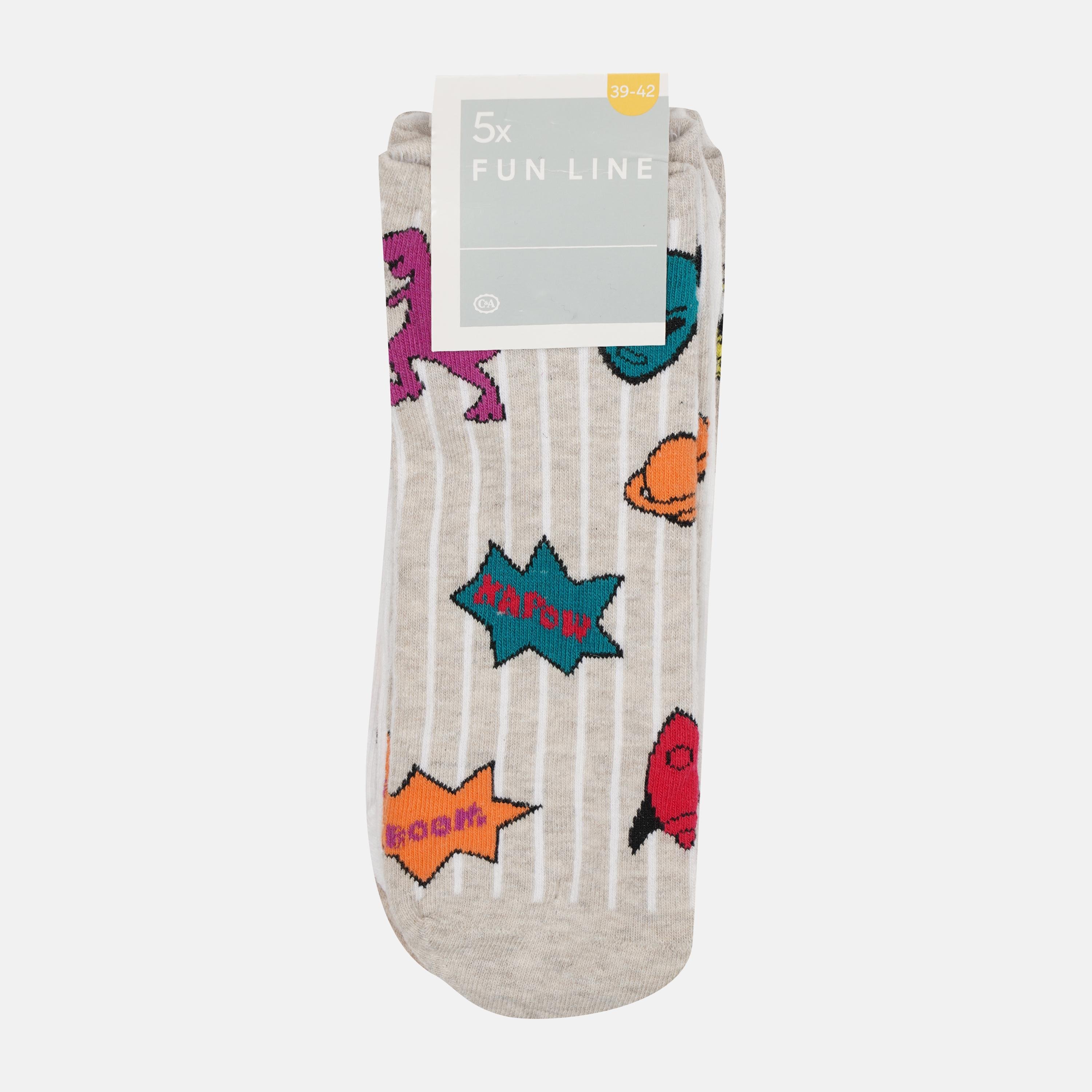 Шкарпетки C&A 5 пар р. 35-38 Бежевий/Білий (547885477)