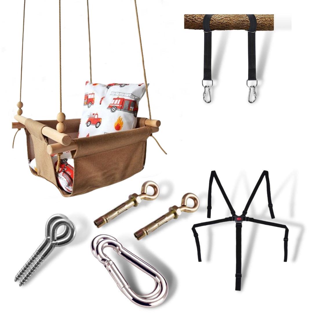 Дитяча гойдалка Infancy Юний пожежний Карамельний (10143011)