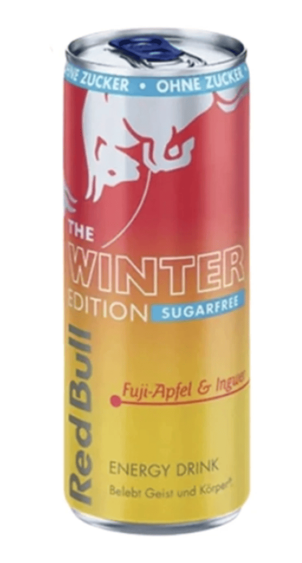 Энергетический напиток Red Bull Fuji 250мл Apple Ginger Zero Sugar Winter Edition