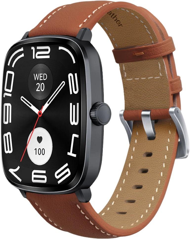 Ремешок кожаный Folsa для Haylou RS5 LS19 Brown (40889-30)