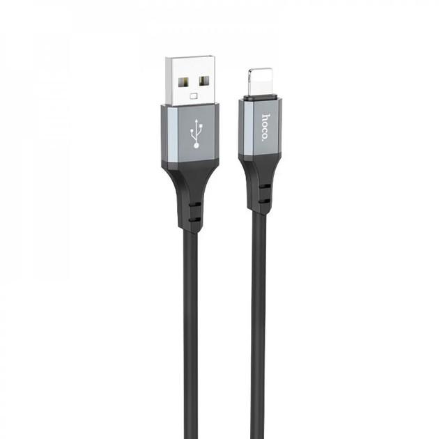 Кабель синхронизации Hoco X86 USB-Lightning 2,4 А 1 м Black (3_05484) - фото 2