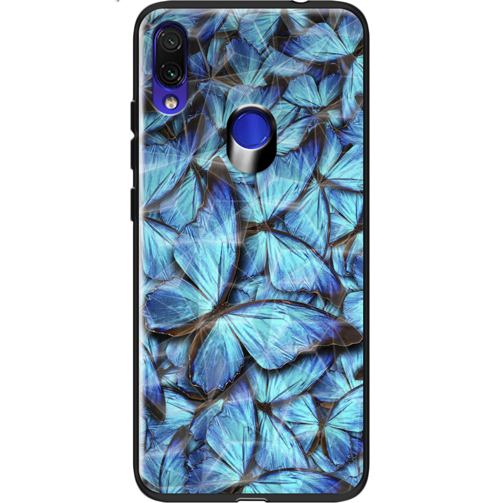ᐉ Чехол Boxface Xiaomi Redmi Note 7 лазурные бабочки Черный