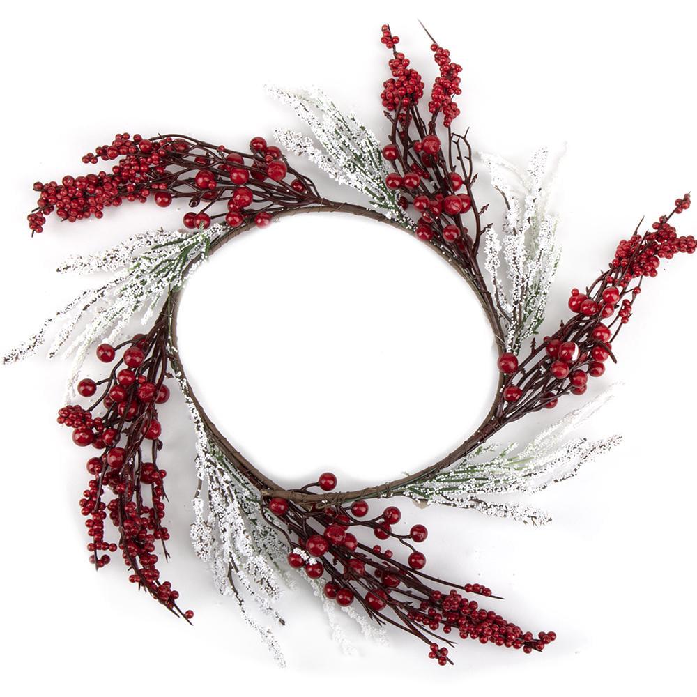 Венок Спелые зимние ягоды 23х56 см